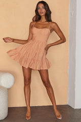 Galilea Tied Back Mini Dress Tangerine