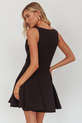 Tiana Double Breasted Mini Dress Black