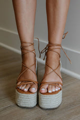 Miya Wrap Up Espadrille-Tan