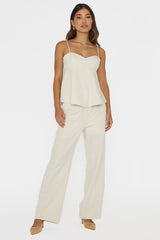 Mistie Pintuck Pants Bone