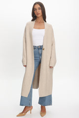 Last Light Longline Oversized Coat Oat