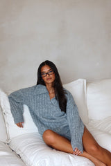 Jenae Oversized Drop Shoulder Sweater Grey