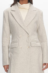 Zoyah Longline Trench Coat Oat
