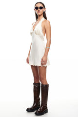 LIONESS Stars Align Mini Dress Cream
