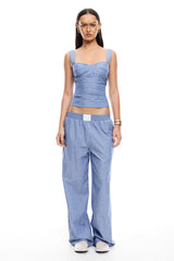 LIONESS Cobain Pants Navy Stripe