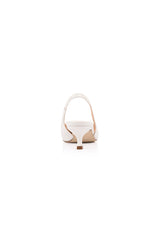 VERALi Lush Slingback Kitten Heels Chalk White