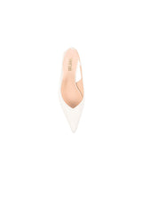 VERALi Lush Slingback Kitten Heels Chalk White