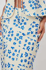 Heart & Soul Maxi Skirt Floral Cream