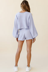 Easy Breezy Long Sleeve Midi Sweater Purple