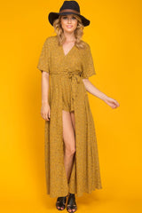 Genesis Cute Maxi Romper Mustard