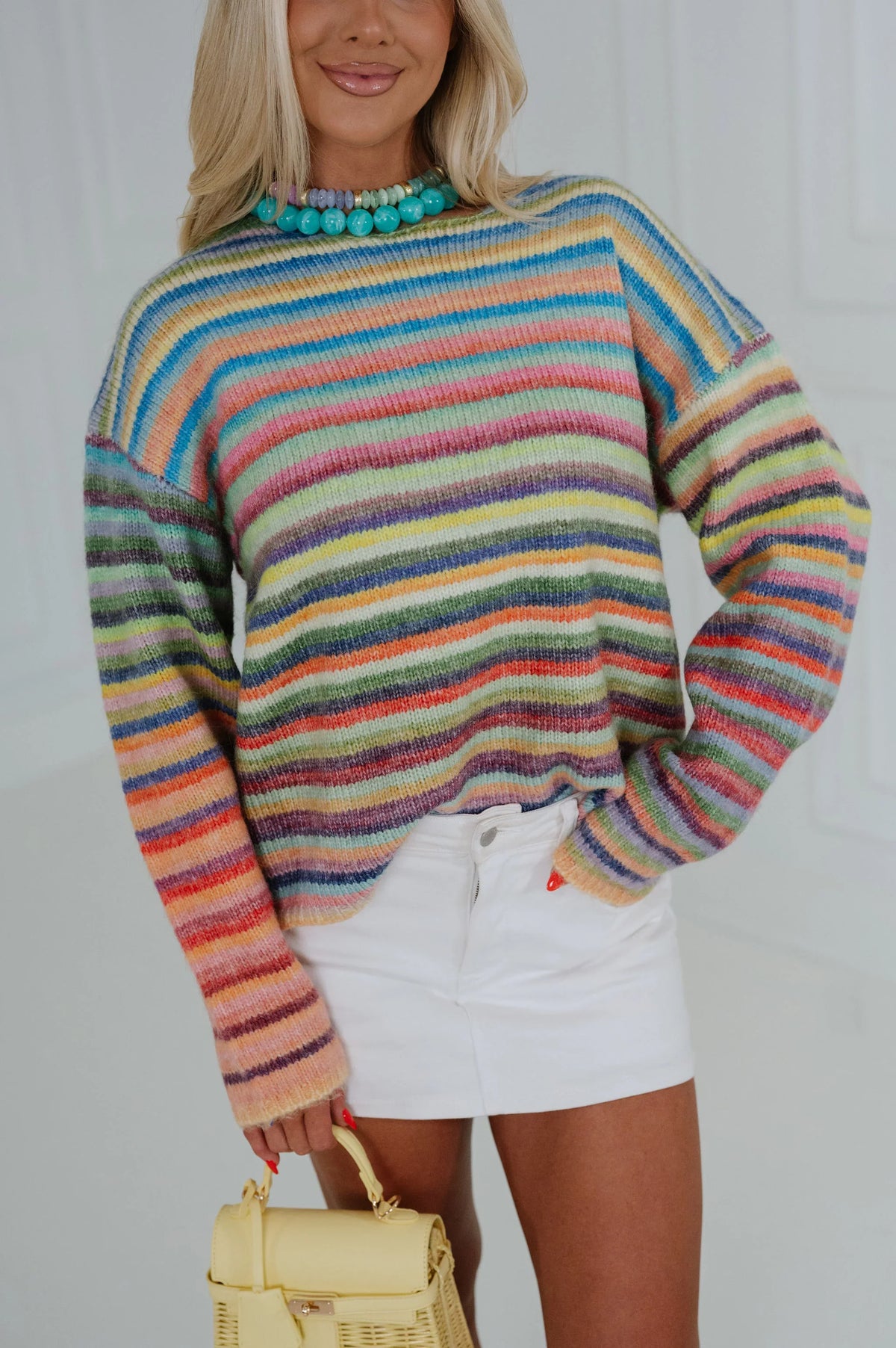 Kendall Rainbow Knit Sweater