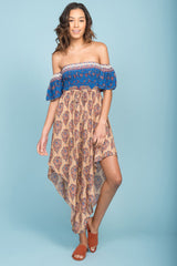 Brooke Off The Shoulder Maxi Romper Tan