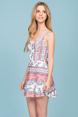 Taliyah Floral Dress Rose White