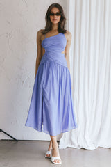 Destination Open Back Midi Dress Purple