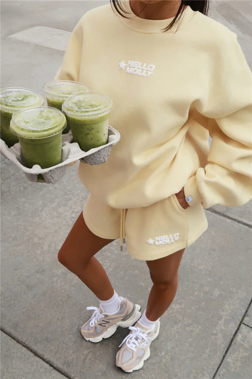 BASE Fleece Round Neck Sweatshirt Butter