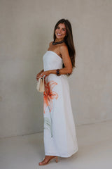 Scarlett Strapless Maxi Dress-Ivory