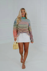 Kendall Rainbow Knit Sweater