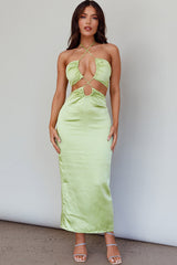 Ryana Cut-Out Drawstring Dress Apple