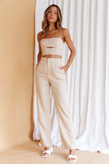 Lyrics Straight Leg Pants Oat