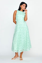 Dianne Sleeveless Embellished Midi Dress Mint