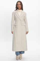 Zoyah Longline Trench Coat Oat