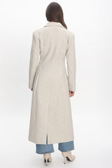 Zoyah Longline Trench Coat Oat
