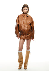 LIONESS Kenny Bomber Jacket Tan