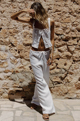 SNDYS Irene Pant White