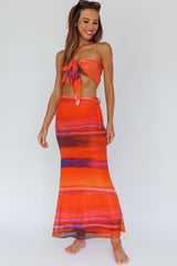 Just Like That Multiway Midi Dress & Scarf Orange