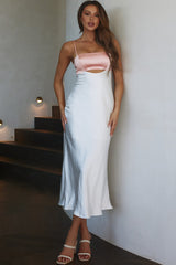 Mariana Cut-Out Bust Midi Dress Blush