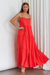 Bora Bora Tied Back Maxi Dress Watermelon