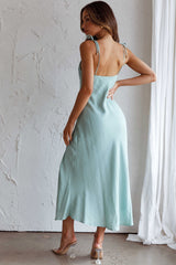 Clovelly Tied Shoulder Midi Dress Sage