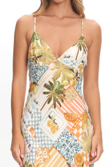 Jaya Floral A-line Maxi Dress Las Palmas