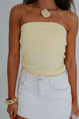 Basic Tube Top-Yellow