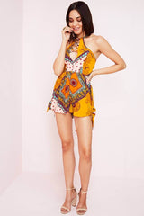 Milou Havana Romper Orange Print